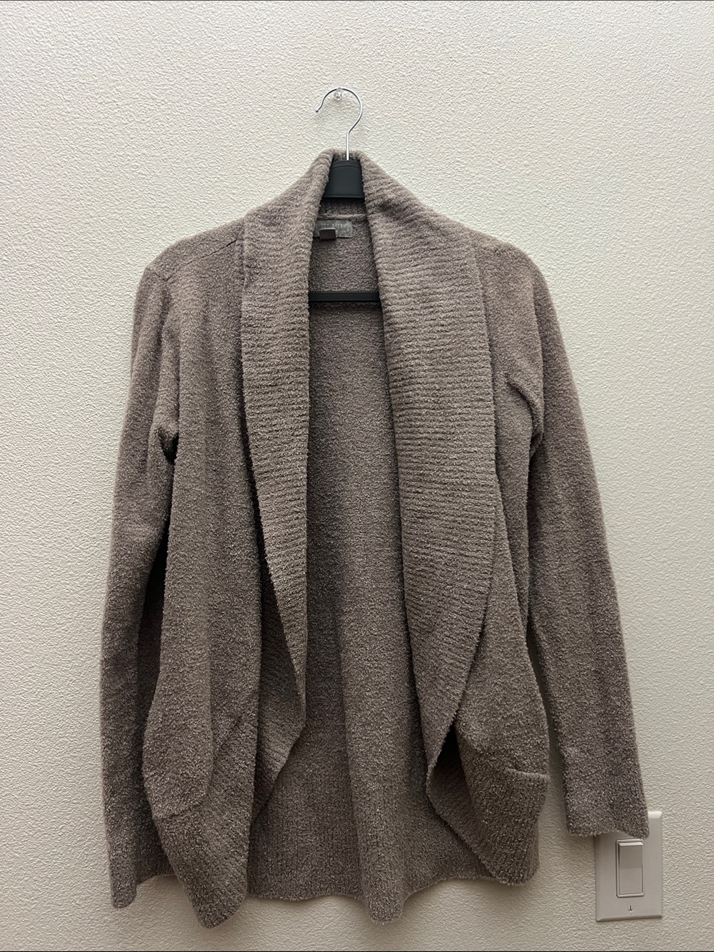 Barefoot Dreams Cozychic lite Open-Front Circle Cardigan - gray skies